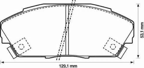 Stop 572309S - Комплект спирачно феродо, дискови спирачки vvparts.bg