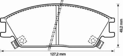 Stop 572269S - Комплект спирачно феродо, дискови спирачки vvparts.bg