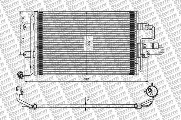 Storm 97002 - Кондензатор, климатизация vvparts.bg