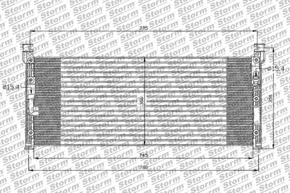 Storm 133001 - Кондензатор, климатизация vvparts.bg