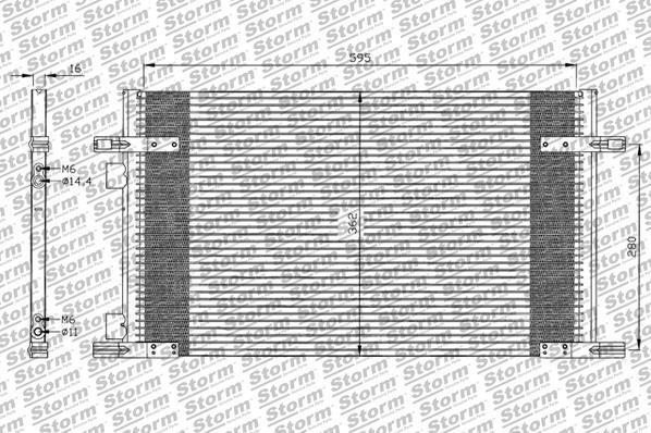 Storm 88016 - Кондензатор, климатизация vvparts.bg