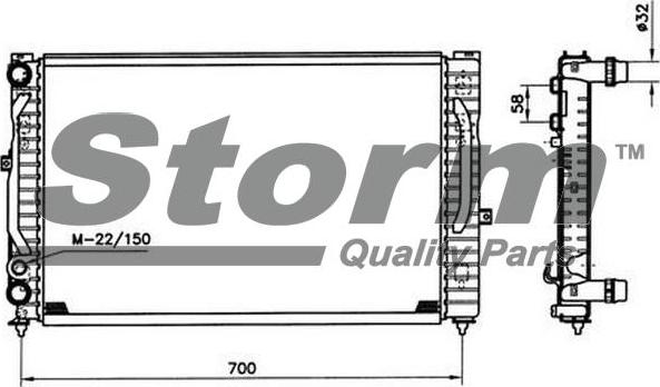 Storm 78091 - Ремъчна шайба, колянов вал vvparts.bg