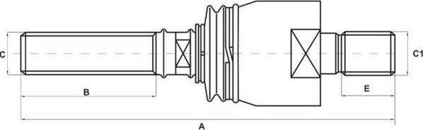 S-TR STR-11A109 - Аксиален шарнирен накрайник, напречна кормилна щанга vvparts.bg