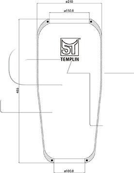 ST-Templin 04.060.6006.500 - Маншон, въздушно окачване vvparts.bg