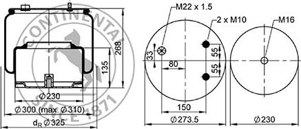 ST-Templin 04.010.6200.755 - Маншон, въздушно окачване vvparts.bg