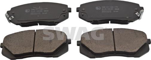 Swag 91 91 6816 - Комплект спирачно феродо, дискови спирачки vvparts.bg