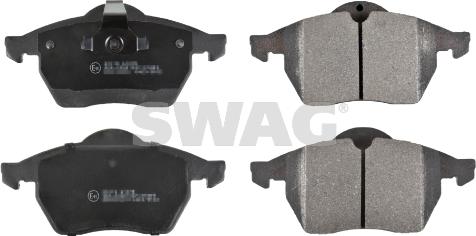 Swag 40 91 6107 - Комплект спирачно феродо, дискови спирачки vvparts.bg