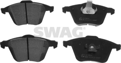 Swag 55 11 6212 - Комплект спирачно феродо, дискови спирачки vvparts.bg