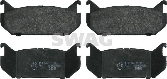 Swag 50 91 6194 - Комплект спирачно феродо, дискови спирачки vvparts.bg