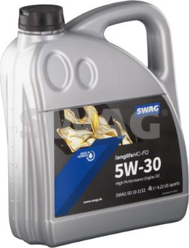 Swag 50 10 1151 - Двигателно масло vvparts.bg