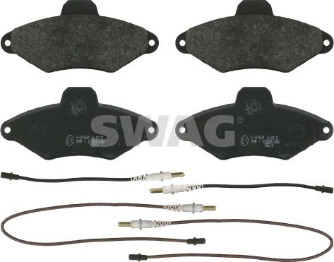 Swag 64 91 6413 - Комплект спирачно феродо, дискови спирачки vvparts.bg