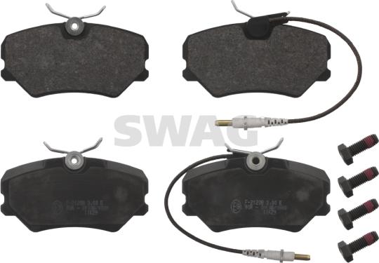 Swag 62 91 6818 - Комплект спирачно феродо, дискови спирачки vvparts.bg
