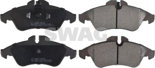 Swag 10 91 6251 - Комплект спирачно феродо, дискови спирачки vvparts.bg