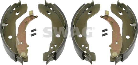 Swag 10 92 3105 - Комплект спирачна челюст, ръчна спирачка vvparts.bg