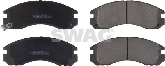 Swag 80 91 6776 - Комплект спирачно феродо, дискови спирачки vvparts.bg