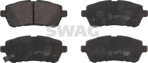 Swag 83 91 6771 - Комплект спирачно феродо, дискови спирачки vvparts.bg