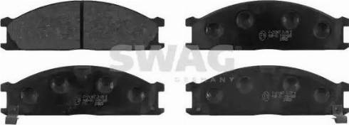 Swag 82 91 6286 - Комплект спирачно феродо, дискови спирачки vvparts.bg