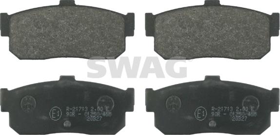 Swag 82 91 6271 - Комплект спирачно феродо, дискови спирачки vvparts.bg