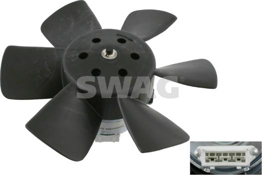 Swag 30 90 6989 - Вентилатор, охлаждане на двигателя vvparts.bg