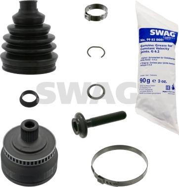 Swag 30 93 3224 - Каре комплект, полуоска vvparts.bg