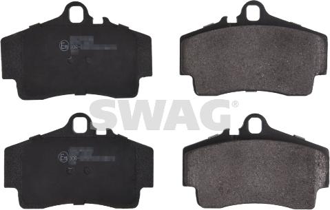 Swag 38 91 6521 - Комплект спирачно феродо, дискови спирачки vvparts.bg