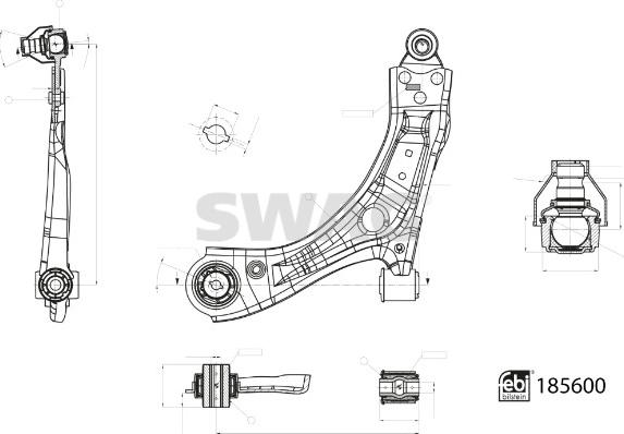 Swag 33 10 9999 - Носач, окачване на колелата vvparts.bg