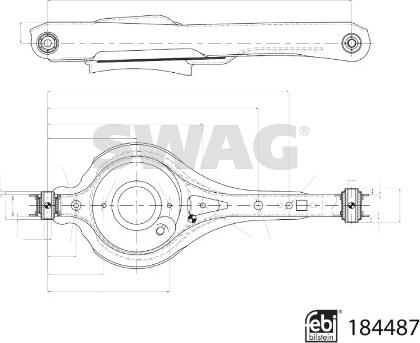 Swag 33 10 9399 - Носач, окачване на колелата vvparts.bg