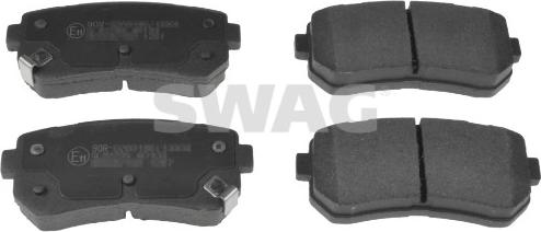 Swag 33 10 6421 - Комплект спирачно феродо, дискови спирачки vvparts.bg