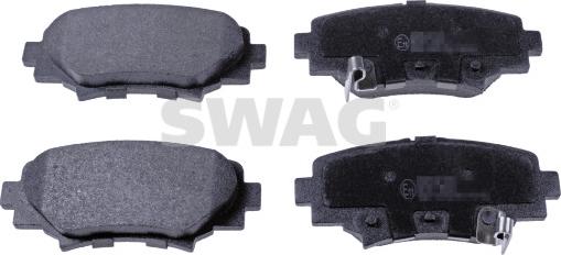 Swag 33 10 6544 - Комплект спирачно феродо, дискови спирачки vvparts.bg