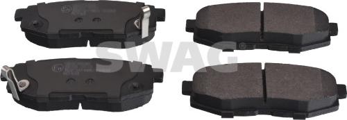 Swag 33 10 6362 - Комплект спирачно феродо, дискови спирачки vvparts.bg