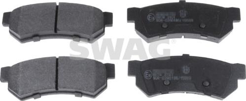 Swag 33 10 6337 - Комплект спирачно феродо, дискови спирачки vvparts.bg