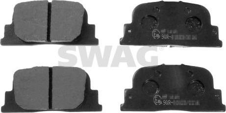 Swag 33 10 6372 - Комплект спирачно феродо, дискови спирачки vvparts.bg