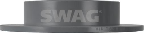 Swag 33 10 7087 - Спирачен диск vvparts.bg