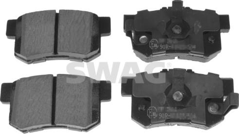 Swag 33 10 7113 - Комплект спирачно феродо, дискови спирачки vvparts.bg