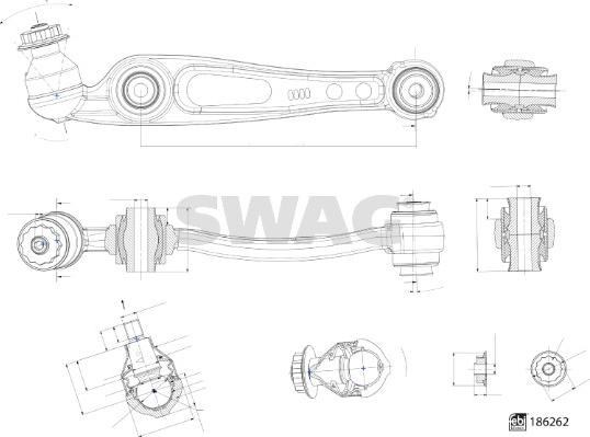 Swag 33 11 0331 - Носач, окачване на колелата vvparts.bg