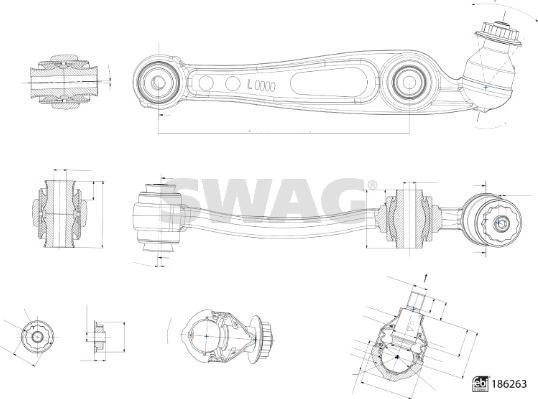 Swag 33 11 0332 - Носач, окачване на колелата vvparts.bg