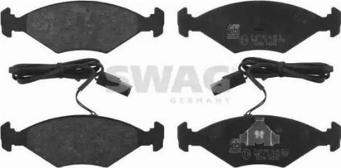 Swag 70 91 6396 - Комплект спирачно феродо, дискови спирачки vvparts.bg