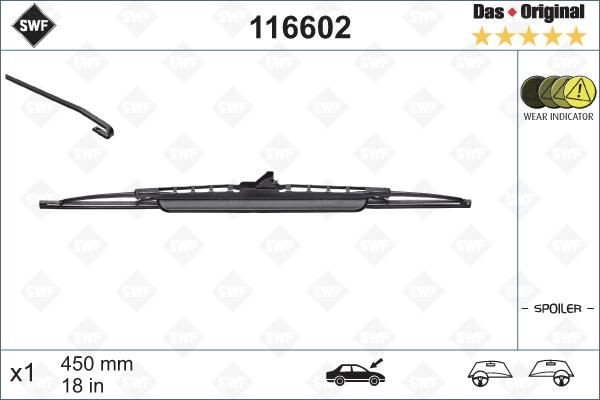 SWF 116602 - Перо на чистачка vvparts.bg