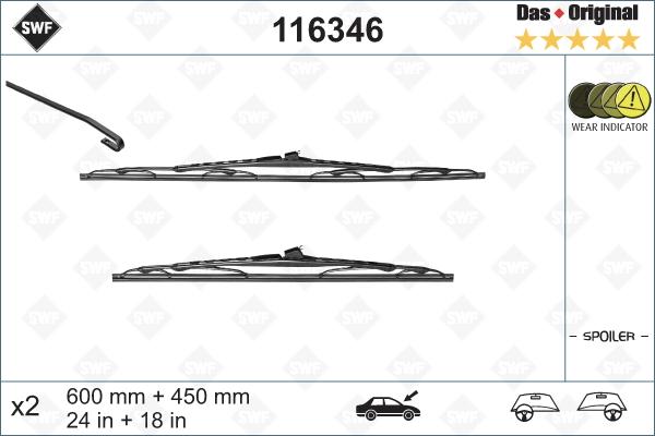 SWF 116346 - Перо на чистачка vvparts.bg