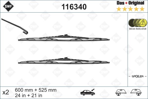 SWF 116340 - Перо на чистачка vvparts.bg