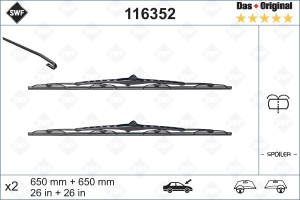 SWF 116352 - Перо на чистачка vvparts.bg