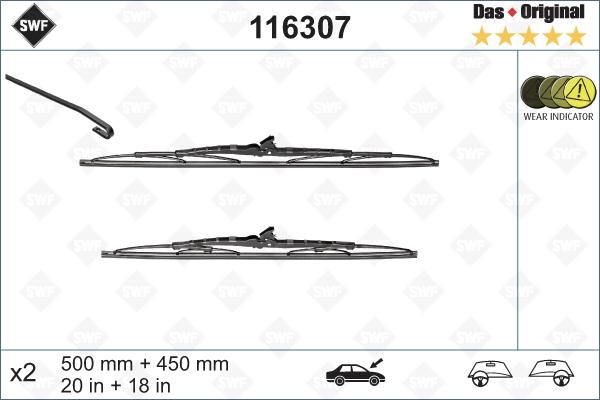 SWF 116307 - Перо на чистачка vvparts.bg