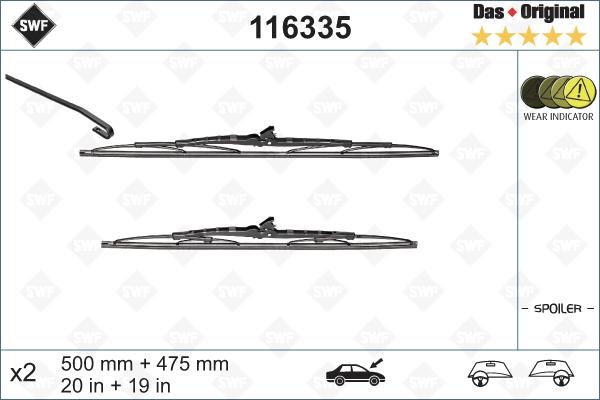 SWF 116335 - Перо на чистачка vvparts.bg