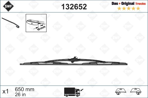 SWF 132652 - Перо на чистачка vvparts.bg