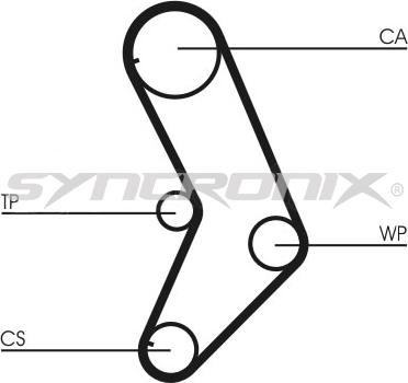 SYNCRONIX SY0999N - Ангренажен ремък vvparts.bg