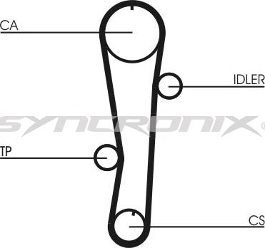 SYNCRONIX SY0942N - Ангренажен ремък vvparts.bg