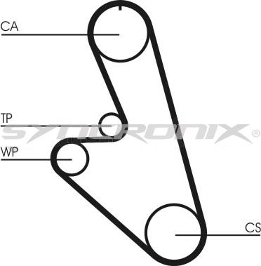 SYNCRONIX SY0959N - Ангренажен ремък vvparts.bg