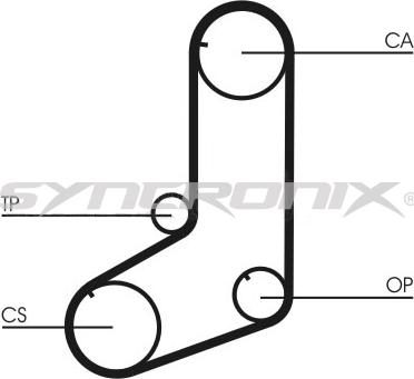 SYNCRONIX SY0911N - Ангренажен ремък vvparts.bg