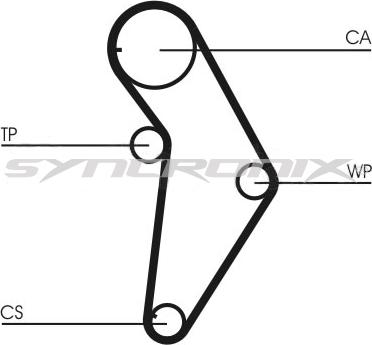 SYNCRONIX SY110973 - Комплект ангренажен ремък vvparts.bg