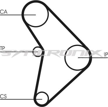 SYNCRONIX SY0592N - Ангренажен ремък vvparts.bg